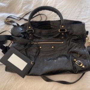 Balenciaga Class City Bag Medium with Gold Hardware